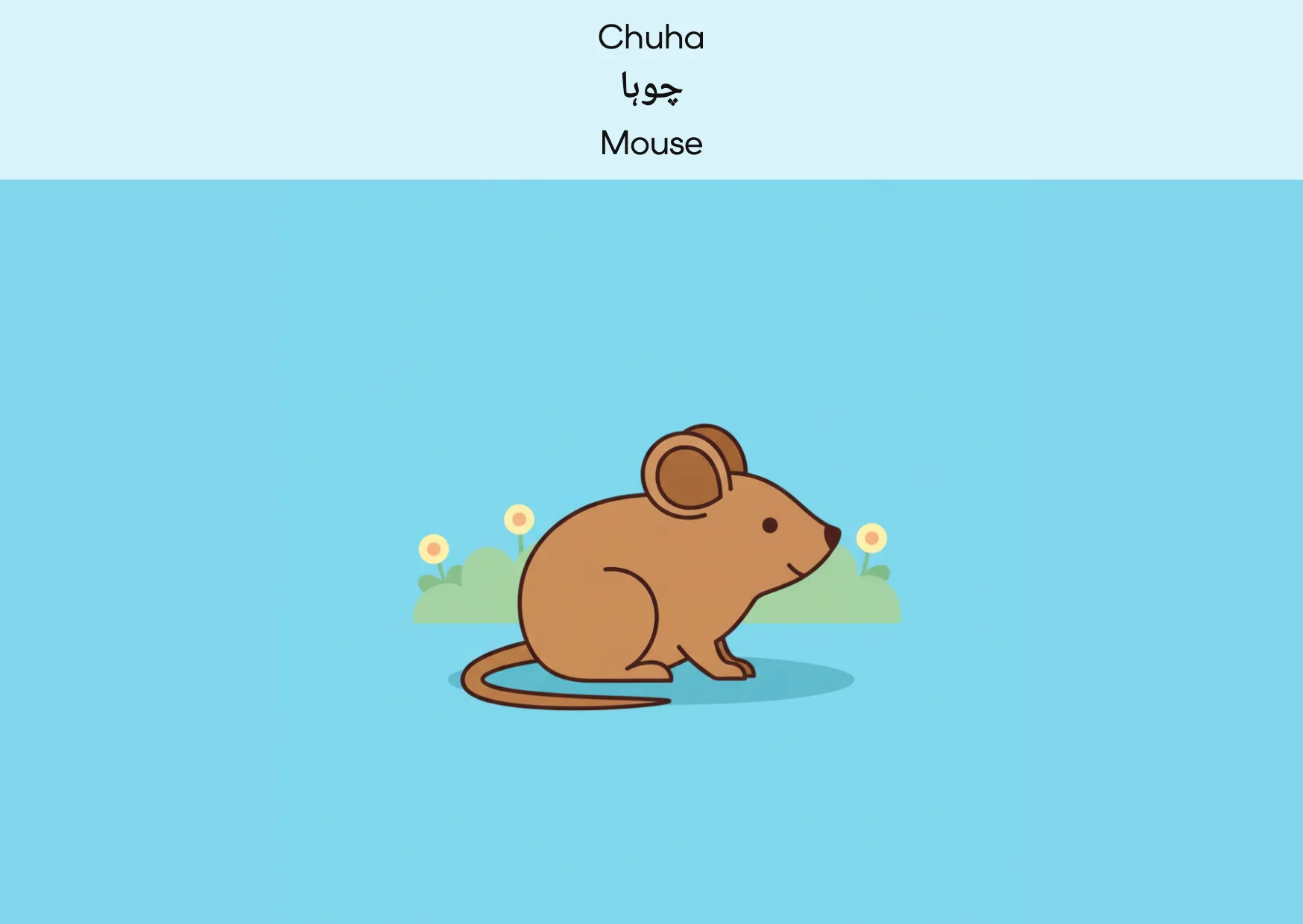 Flashcard: Mouse (چوہا)